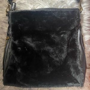 SOURPUSS FAUX FUR TOTE BAG